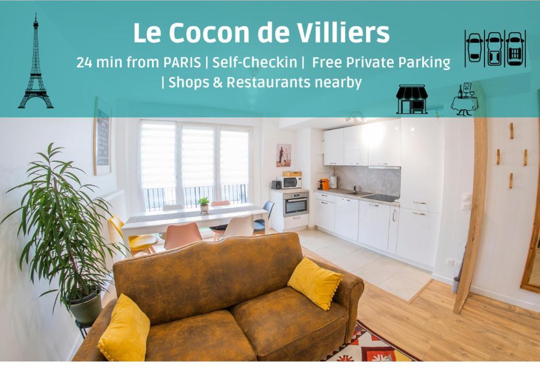 Paris & Disneyland - 2Min From Train Station - Free Private Parking Villiers-sur-Marne Buitenkant foto
